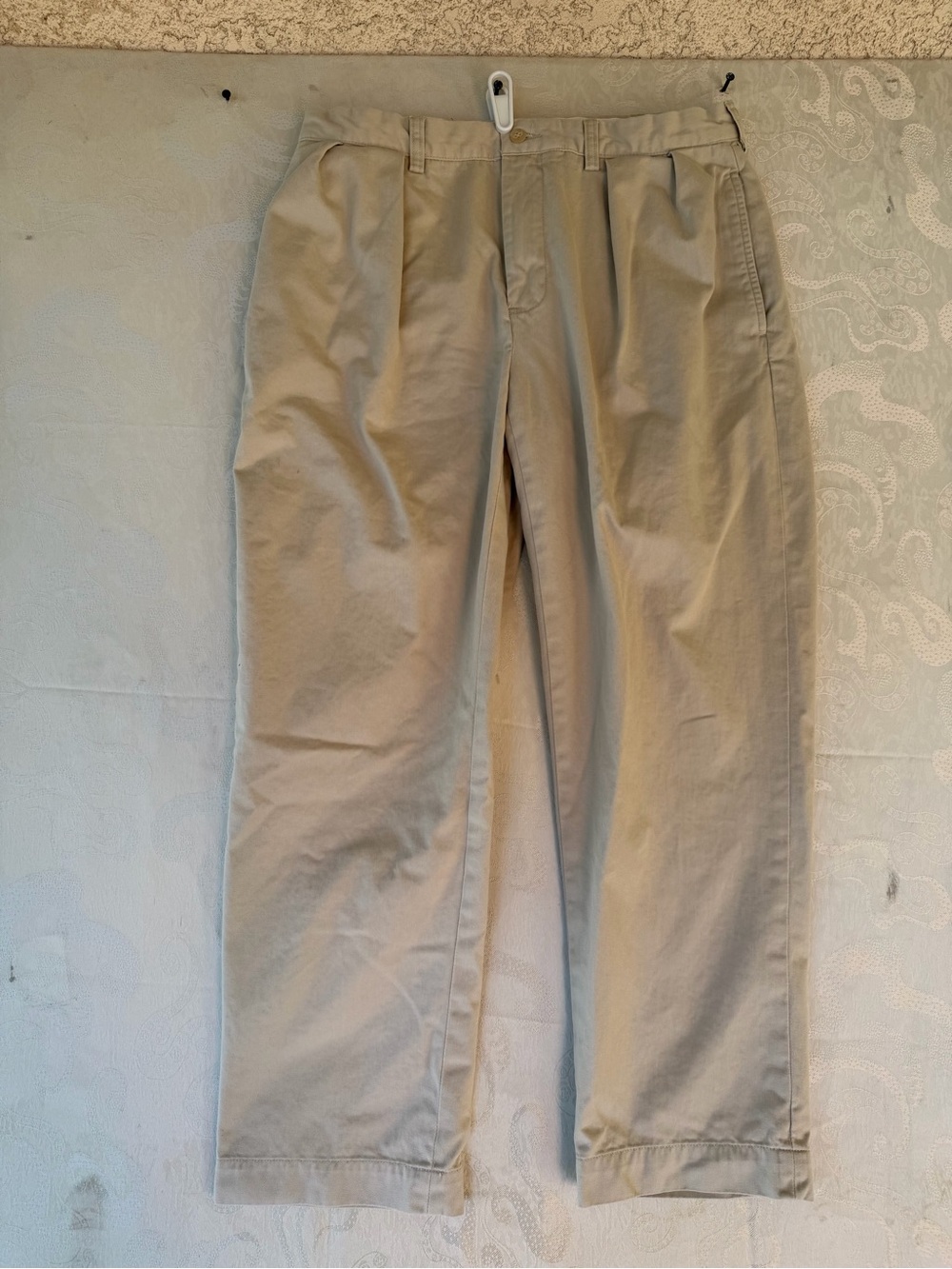 Ralph Lauren Ethan Pant Men's Tan Pleated Chino Pants